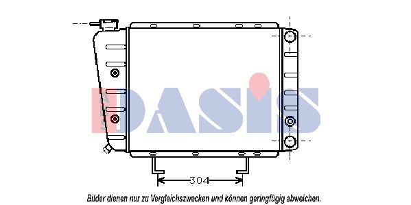 AKS DASIS Radiaator,mootorijahutus 160270N